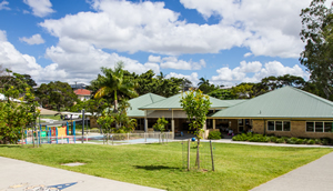 School grounds.